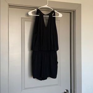 Black halter Romper
